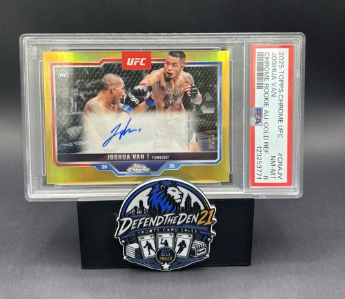 Joshua Van [Refractor] #CRA-JV 2025 Topps Chrome UFC Rookie Autograph card