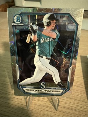 Colt Emerson 2026 Bowman #BCP-108 Lazer Prizm Refactor Seattle Mariners