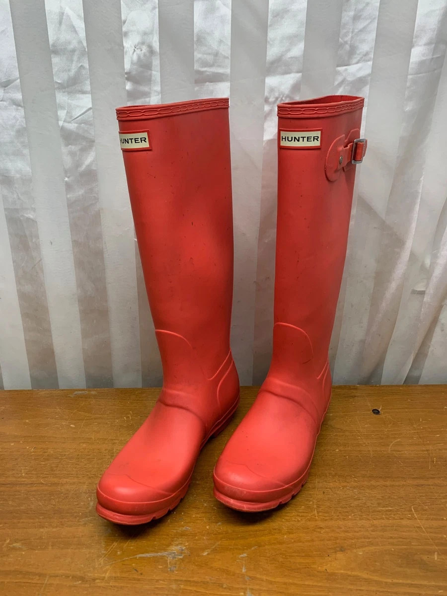 Hunter Orange Rubber Boots for Women for sale | eBay