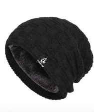 Volcom Knit Fur Lined Beanie  Adult One Size  FITS MOST  NEW