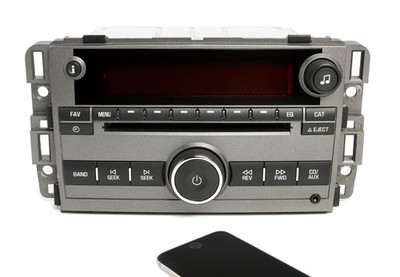 08 Saturn Vue AM FM CD MP3 Radio w Auxiliary Input & Bluetooth 25875839 Unlocked