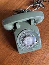 Vtg 1970s Phone Stromberg Carlson Avocado Green Rotary Desk Telephone Vintage