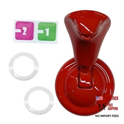  Car Push Start Button Cover, Metal Engine Start Stop Button Cover, Cool Red