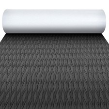 Marine EVA Foam Non Slip Self Adhesive Boat Flooring Decking Black 47.2"L x