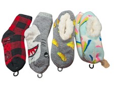 Northeast Outfitters Cozy Cabin Sock Slippers Youth 10K-4 Aloe Infused New Lot 4