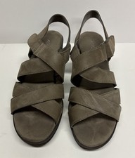 Aerosols Womens Bogota Wedge Sandals Leather Upper Size 7