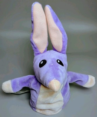 Bluey Friends Bob Bilby 8 Inch Plush Puppet Purple Stuffed Kangaroo Animal