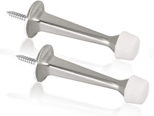 2 Pack Solid Rigid Door Stops - Heavy Duty Door Stoppers Wall Protector