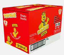 Pom Bear Original Potato Chips Salted Crisp Vegan Gluten Free Snack Pack 36x19g