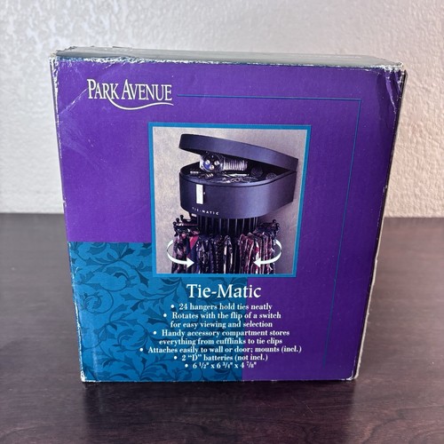 Rotating Tie-Matic Tie Belt Hanger Organizer Cufflinks & Accessory Storage 1995 - Imagen 7 de 12