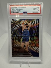 2024 Panini Select WNBA JACY SHELDON RC ROOKIE #240 COURTSIDE ZEBRA PRIZM WINGS
