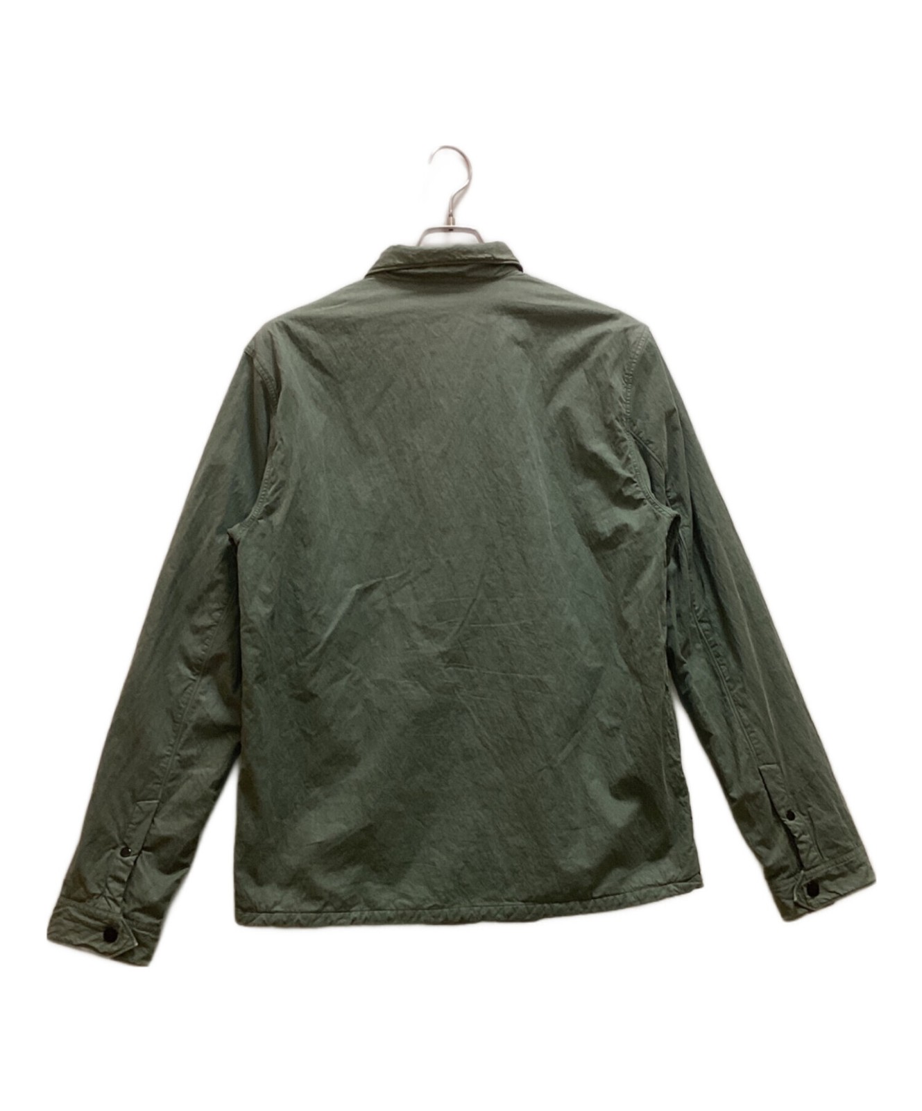 STONE ISLAND/ Garment-dyed overshirt jacket/ green/ size: L image 2