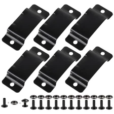 6 Pcs Tape Measure Holder Clip Measuring Metal Black 