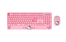 Sanrio Hello Kitty Wireless Keyboard Mouse Combo Set Korean English