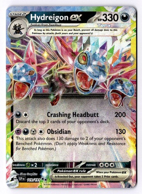 #ad Hydreigon ex 119 191 Double Rare Surging Sparks Pokemon NM $1.99