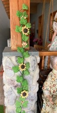 1:12 Dollhouse Miniature Trail Of Yellow Sunflowers Floral Outdoor Decor Plant
