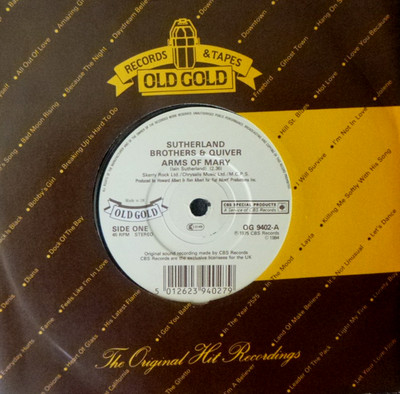 7'' 70s OLD GOLD MINT- ! SUTHERLAND BROTHERS & QUIVER : Arms Of Mary