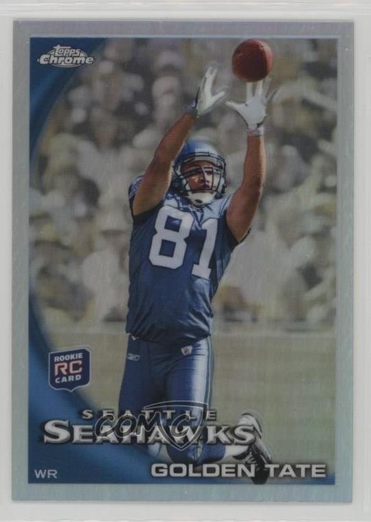 2010 Topps Chrome Refractor Golden Tate #C11 Rookie RC 1m1f