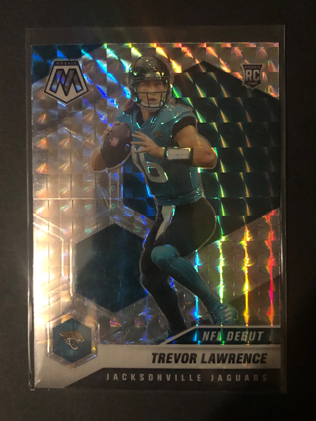 2021 Mosaic NFL Trevor Lawrence ROOKIE Silver Mosaic Prizm NFL Debut SP