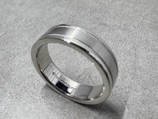 Tiffany And Co Together Platynowa podwójna migranowa obrączka ślubna rozmiar 8