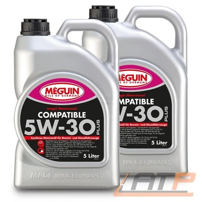 MEGUIN 2x 5 L LITER MEGOL MOTORENÖL COMPATIBLE SAE 5W-30 PLUS MOTORÖL - Bild 1 von 2
