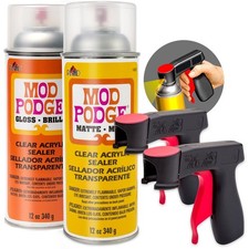 GRAS Art Bundles Mod Podge Sealer: Matte & Gloss 2-Pack, Clear Coating Spray