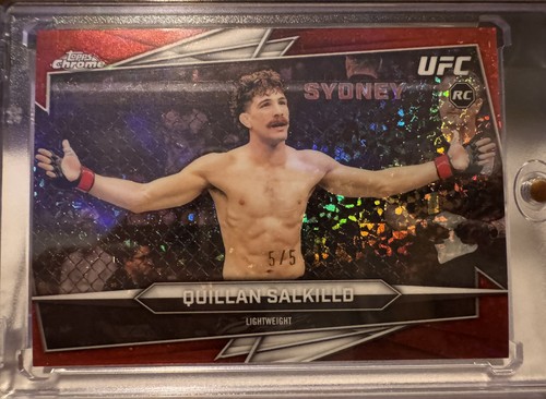 2026 Topps Chrome RC Quillan Salkilld Base 5/5 Red Mini-Diamonds Refractor CF18