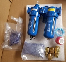 NANPU PD34 Zinc Alloy Coalescing Filter & Desiccant Dryer System, Poly Bowl, Sui