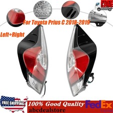 For 2018-2019 Toyota Prius C Tail Lights Brake Lamp Halogen Pair Left+Right Side