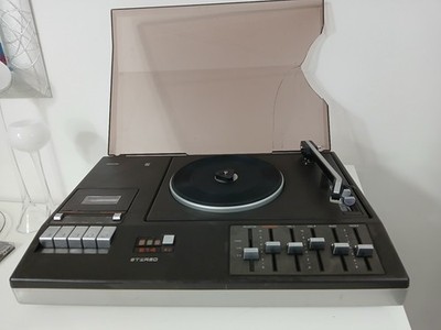 Vintage Philips GR 814 Music Center Stereo Cassette Player Turntable