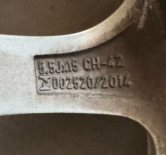 Cerchio In Lega 5,5J R15 Originale Smart Fortwo (453) Cod. A4534014000 - Immagine 3 di 4