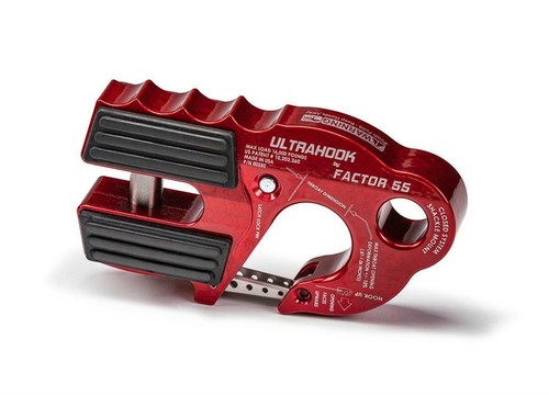 Factor 55 Ultrahook Rojo Aluminio Sistema Cerrado Cabrestante Gancho 16K LBs Carga 00250-01 - Imagen 2 de 11