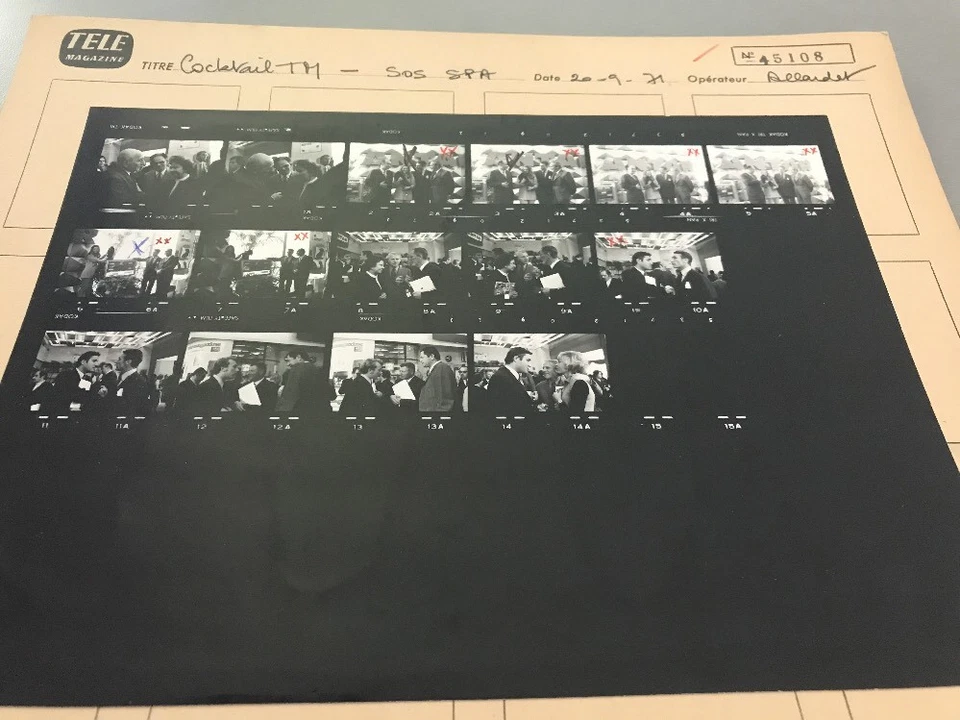 SHEILA : PLANCHE CONTACT ORIGINALE DE 1971 - Photo 1/1
