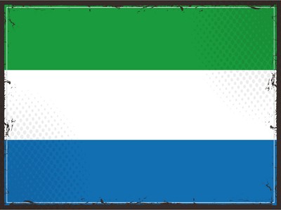 mrdeco Metall Schild 20x30cm Sierra Leones Sierra Leone Deko Blechschild