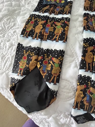 Vintage Musical Christmas Tie; Very Good Condition; Working - Picture 4 of 11