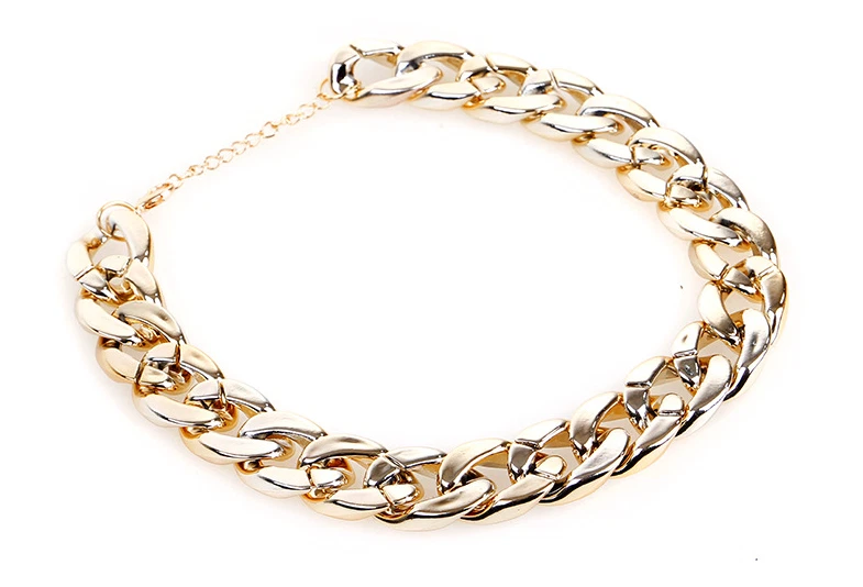 French Bulldog Type Hip-hop Style Big Gold Chain Small and Medium Pet Dog Collar - Image 3 of 3