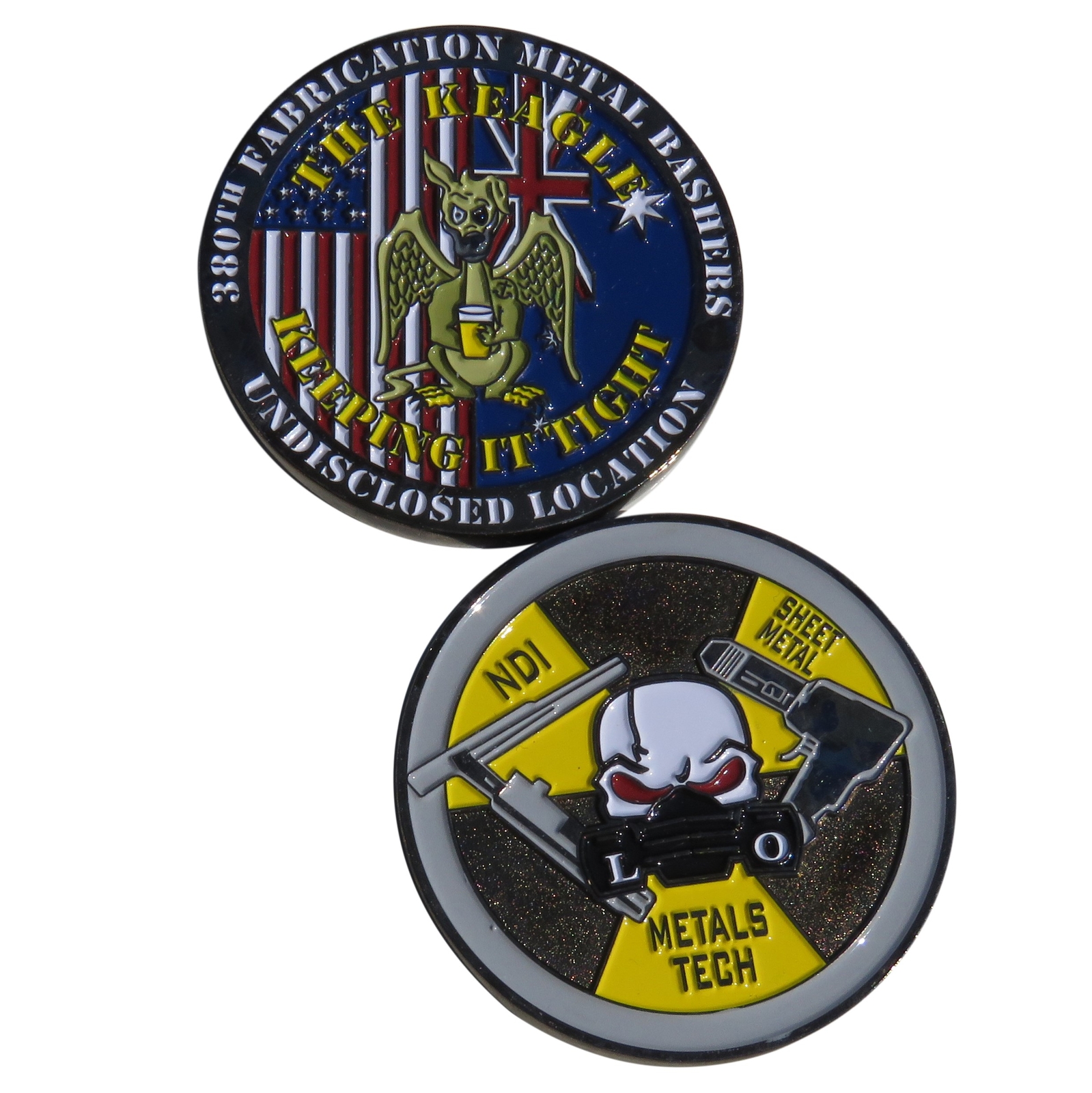 US Army 380th Fabrication Metal Bashers Challenge Coin Limited Edition