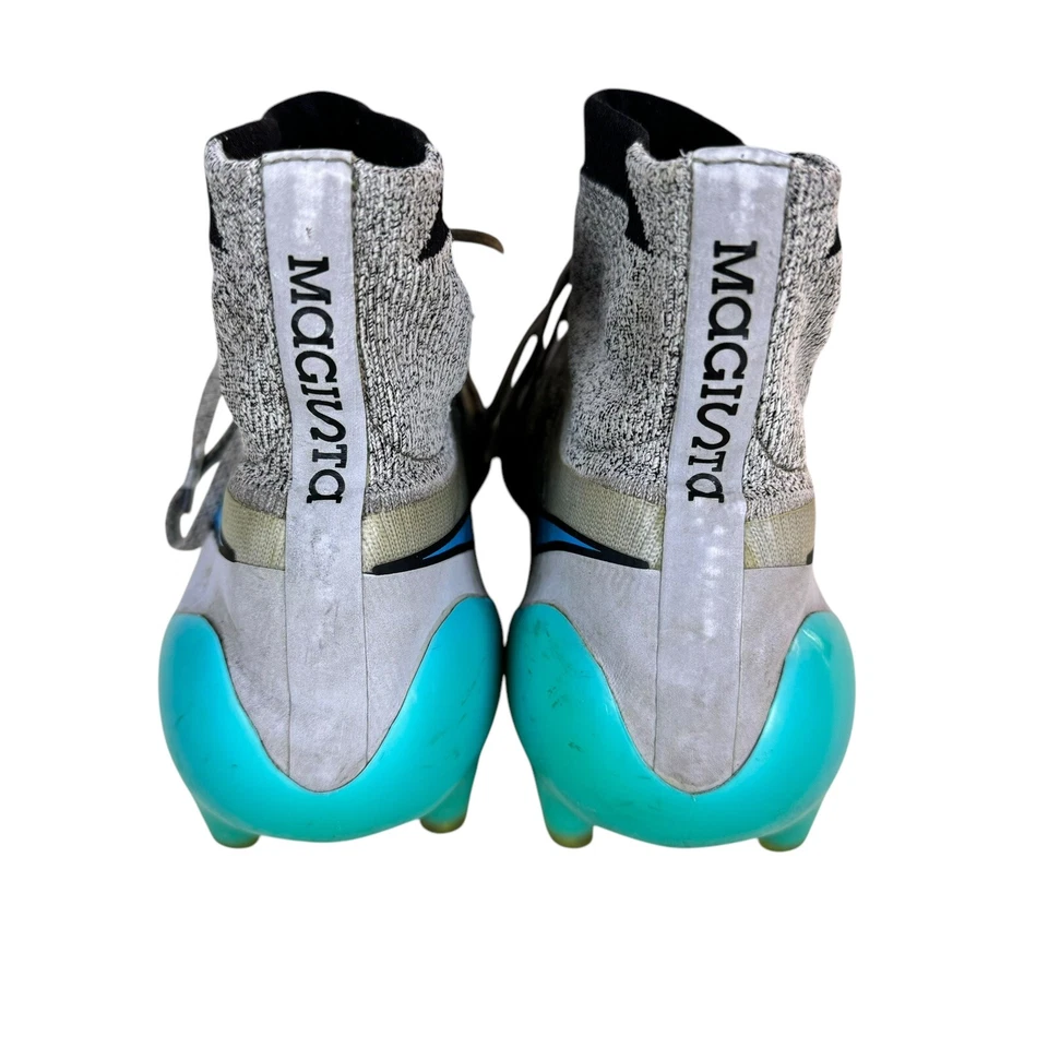 Nike Magista Obra Size US 10.5 ACC Aqua Blue/Gray 641322-040 Soccer Cleats - Image 3 of 4