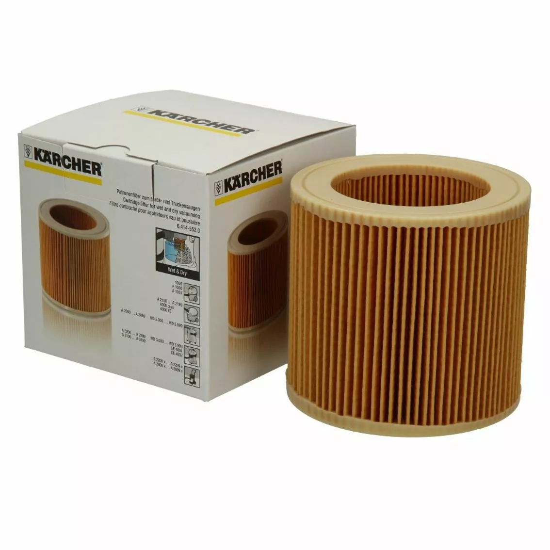 KARCHER 6.414-552.0 WD2.200 A2004 A2234PT WET & DRY CARTRIDGE