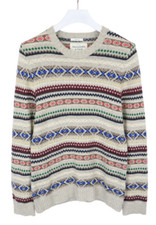 ABERCROMBIE  FITCH Muscle Jumper Men's MEDIUM Crew Neck Knit Aztec Look