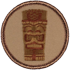 Tiki Patrol Patch - 2" Round Embroidered Patch