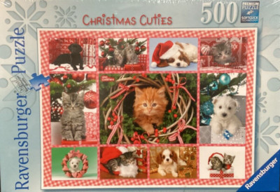 Ravensburger 500pc Christmas Cuties by G. Cuddiford 2015 Jigsaw Puzzle NIB Rare