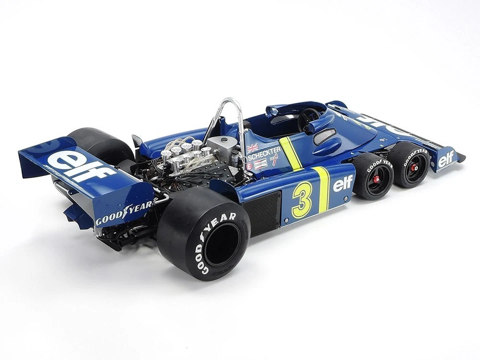 Tamiya 12036 F1 Gara Auto - 1975 Tyrrell P34 Sei Wheeler 1:12 Scala Plastica Kit - Immagine 3 di 4