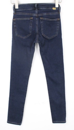 DIESEL Slandy-Zip 083AM Women Jeans W24/L30 Girls Super Skinny Stretch Blue - Picture 2 of 9