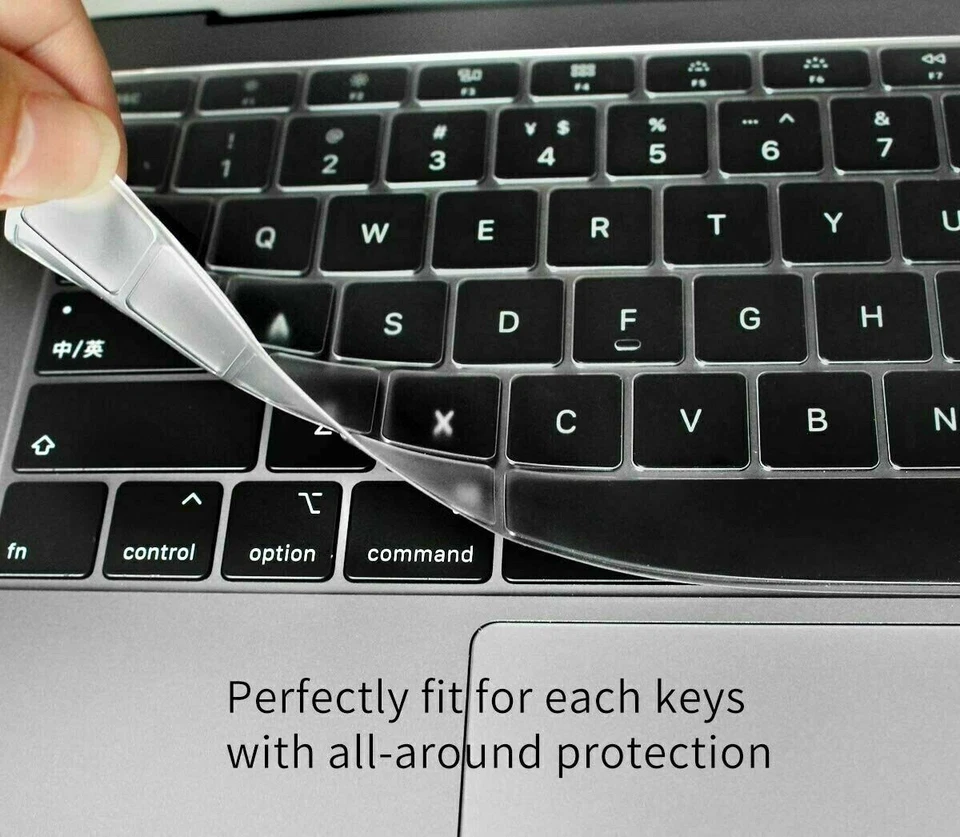 Soft Silicone Skin Keyboard Cover for Apple MacBook Pro Air - 2016-2022 Models - Image 2 of 3