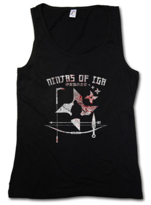 NINJAS OF IGA DAMEN TANK TOP Mie Kinki Japan Hanzo Ishu Iga no kuni Samurai