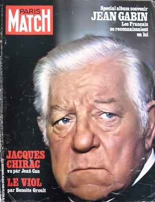PARIS MATCH JEAN GABIN (20 Seiten) MARISA BERENSON ROD STEWART BRITT EKLAND 