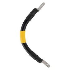 2 GAUGE Interconnecting Copper Cable, 6-Inch Length with 5/16-Inch Lugs Black