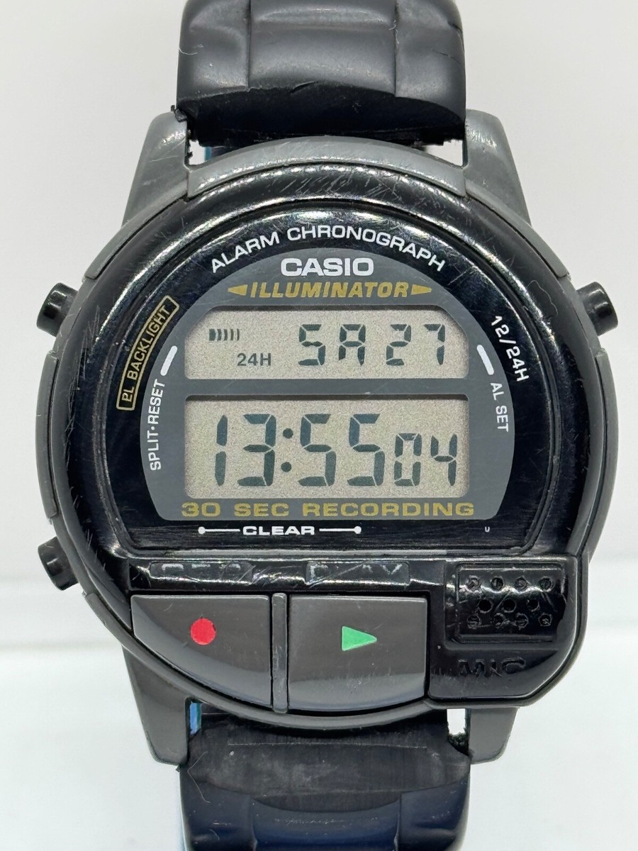 CASIO ALARM CHRONOGRAPH 100M防水 Casio F-V1 Easy Rec Illuminator 100M Alarm Chronograph Wrist Watch
