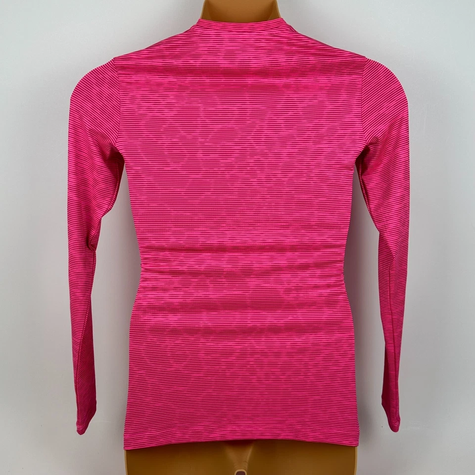 Nike Golf Dri Fit Pullover Manga Larga Rayas Estampado Animal Rosa Mujer Pequeño S Foto 4 de 4